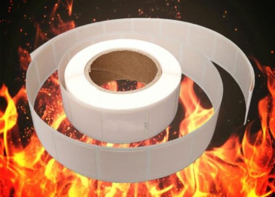 High temperature resistant adhesive label