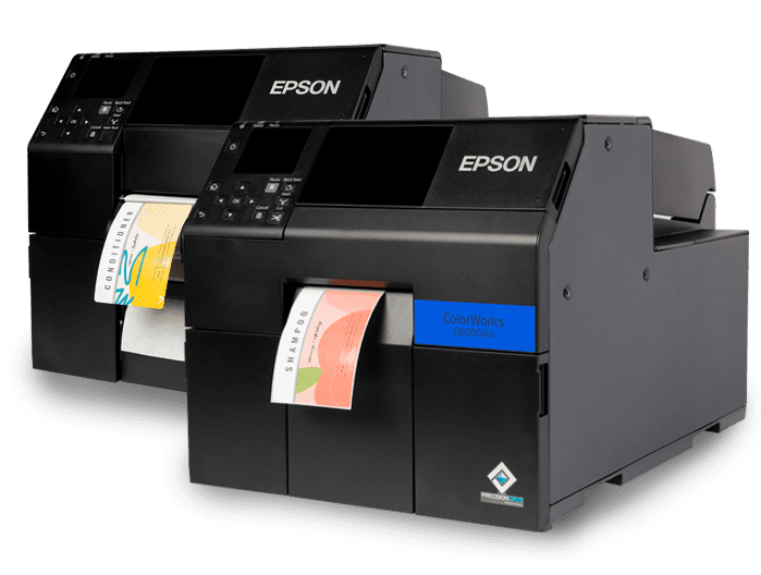 Epson color label printer (8-inch automatic cutting) - Product labels